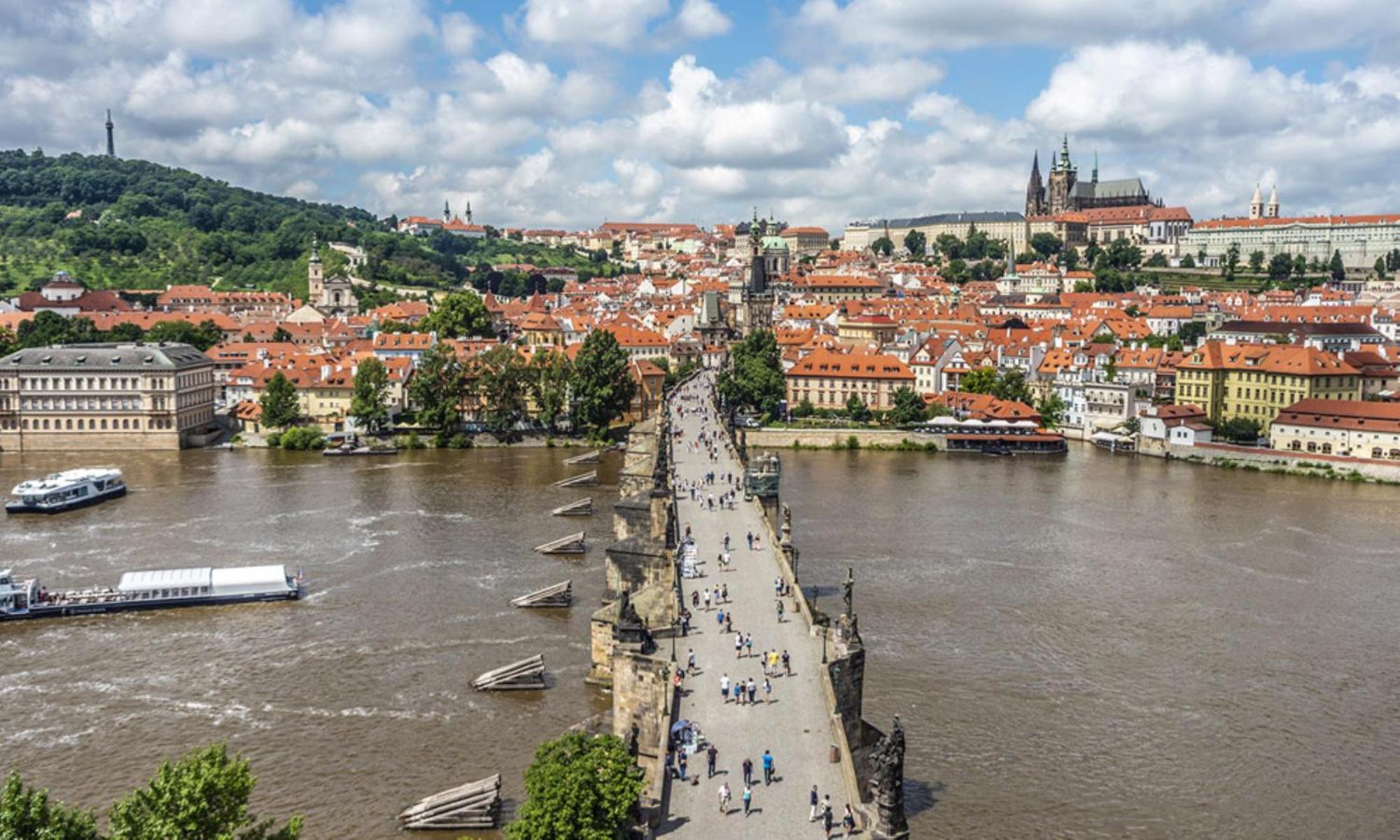 Terrace apartment in Malostranské náměstí Praga Esterno foto